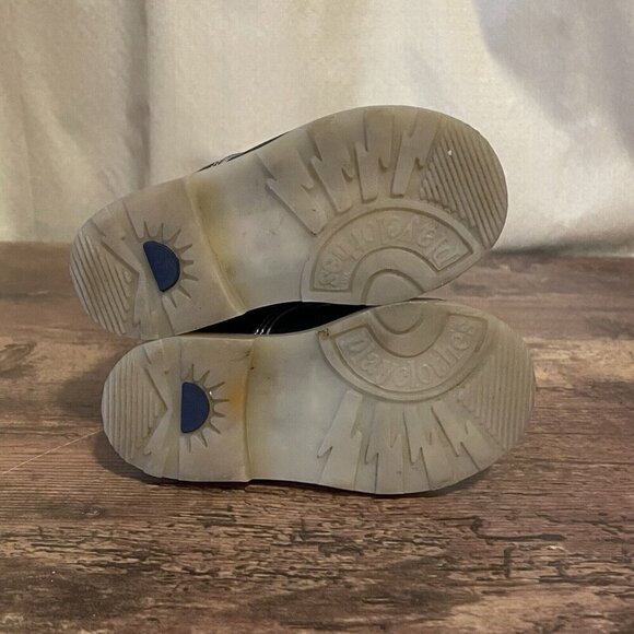 Vintage 1970s Playclothes Little Boys Shoes Sz 6 Navy Blue Loafer Toddler - Picture 6 of 7